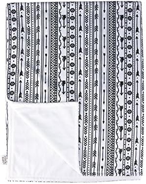 Towin Baby Arrow Minky Plush Double Layer Receiving Blanket, Aztec Arrow 30x40
