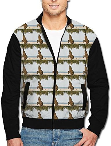 Mens Elephants Dancing Casual Sport Zip Outerwear Jacket