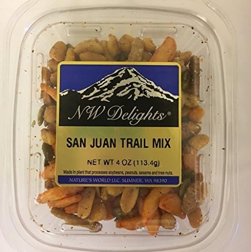 San Juan Trail Mix 4 oz: Peanuts, Pumlin Seeds, Chili Crackers, Sesame Sticks, Sesame Seeds, Almonds PLUS