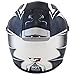 Mega Z Black White Dual Visor Street Bike Full Face Motorcycle Helmet DOT (Large)