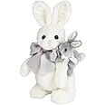Bearington Skip and Hop White Gray Plush Stuffed Animal Bunny Rabbit, Adorable, Cuddly, Great Gift for Bunny Lovers of All Ages, Birthdays, Holidays and Special Occasions, 14 inches