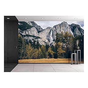 Autumn Landscape Rocky Mountain - Removable Wall Mural | Self-Adhesive Large Wallpaper - 66x96 inches