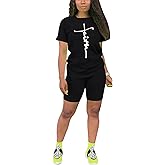 Nimsruc Two Piece Outfits For Women Summer Sweatsuits