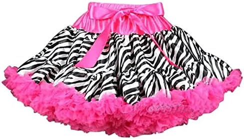 V Flourish Zebra Ruffles Petti Baby/Toddler Skirt Tutu (Large (4-5yrs))