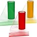 Tatuo 3 Spools Christmas Tulle Rolls Tulle Netting Rolls Tulle Fabric Spool Ribbons, 6 Inches by 75 Feet (Red, Green and Gold)