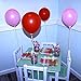 Balloon Sticks 72 Pieces White Plastic Balloon Sticks with Cup Party Decoration, Carnival Fun etc.