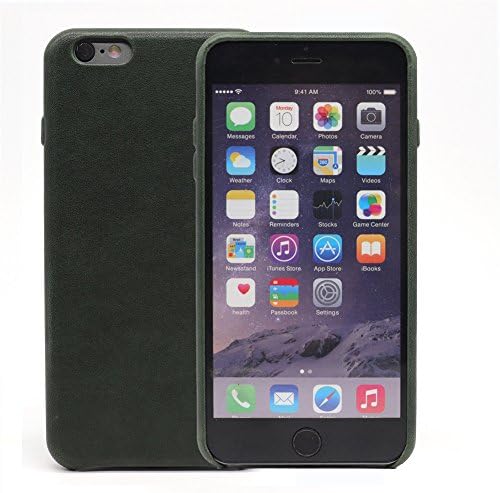 iPhone 6s Plus Lambskin Case Ultra Thin Backcover for i6P Case Leather Slim Design Hard Shell Fits Apple iPhone 5.5 inch Mobile by DOKDO (iPhone 6s Plus)