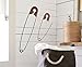 CT DISCOUNT STORE Fun Metal Wall Art Rusted Finish 2 Over Size Hanging Safety Pin Small (3-3/8