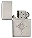 Zippo Cross with Crystal Pocket Lighter, High Polish Chrome