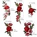 Tuodeal 10 Pieces Rose Patch Embroidered Flower Sew On Patch Applique