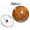 SeaLux-Marine-2-58-INCH-Genuine-Teak-Wood-BOAT-CENTER-STEERING-WHEEL-CAP-for-Boat-Destroyer-Steel-Wheels