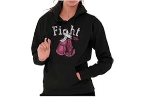 Classic Teaze Fight Boxing Breast Cancer Warrior Hoodie Sweatshirt Women