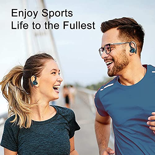 Cuffie Bluetooth, Auricolari Bluetooth 5.1 Sport Cuffie Senza Fili, IPX7 Impermeabile Running Cuffie Wireless In Ear Riduzione Rumore con Mic, Ricarica Rapida USB-C, 42 Ore di Riproduzione per Correre