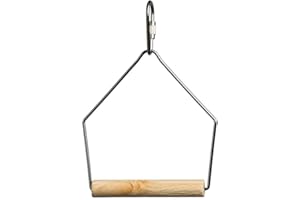 Prevue Pet Products 480627 BPV387 Natural Wood Birdie Basics Birch/Wire Swing, 3 by 4"