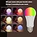 Akface WiFi Smart Light Bulb-Smartphone Remote Controlled Sunrise Wake Up Lights - Multicolored Color Changing A19 Light-Dimmable Sunset Sleeping Light.Works with Amazon Alexa Echo Dot,2 Pcs