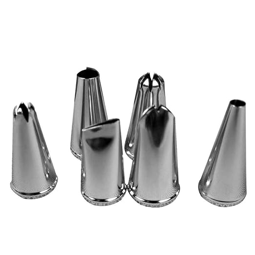 SZTARA 6 piezas Puntas de acero inoxidable látigo crema ...