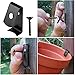 Sumnacon Flower Pot Clips, 12 Pcs Hard Steel Durable Plant Pot Latch Hangers Hook, Holds 5” to 8” Clay PotS, Terra Cotta Pots with A Lip Around The Edge (Black)