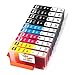 Anbo 10Pack Replacement 564 XL Ink Cartridge High Yield (4 Black, 2 Cyan, 2 Magenta, 2 Yellow) Compatible with Photosmart 5520 6520 7520 6510 Premium C410A Officejet 4620 Printer