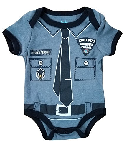 State Trooper Highway Patrol Infant Baby Boy Dress Up Costume Creeper