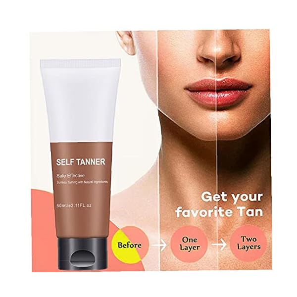 Artificial Tan Self Help Tanning Face Body Sunbed Lotion Cream Natural Tan Accelerator Bronze Beauty Improve Skin…