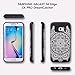 TORU CX PRO Galaxy S6 Edge Wallet Case Pattern Mandala Hidden ID Slot Credit Card Holder Hard Cover & Mirror Samsung Galaxy S6 Edge - Dreamcatcher