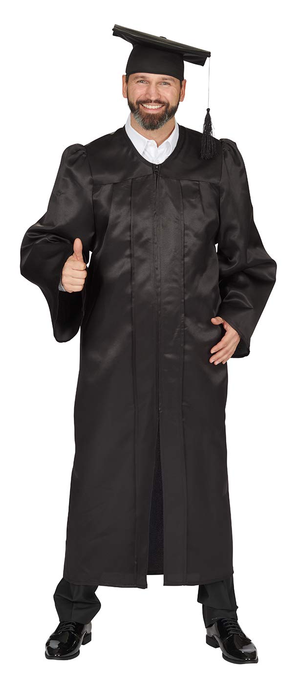 Andrea Moden Akademiker-Dress ca. 145cm Lang Adult Size, Schwarz, Unisex