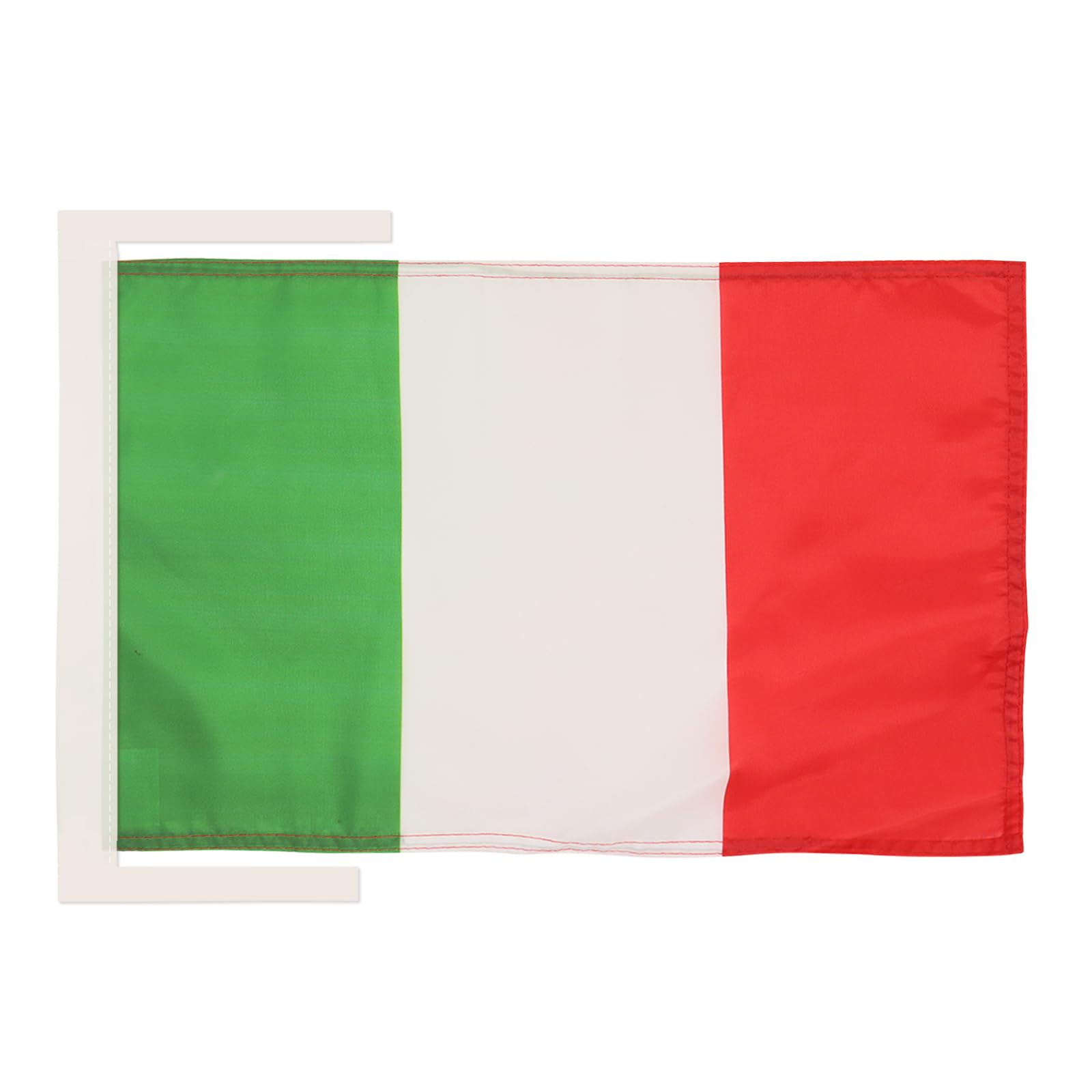 AZ FLAG - Italy Flag - 18'' x 12'' - 100% Polyester Italian Small Banner with Two Cords - Fade Resistant - Vivid Colors - 18x12 in - 45x30 Cm