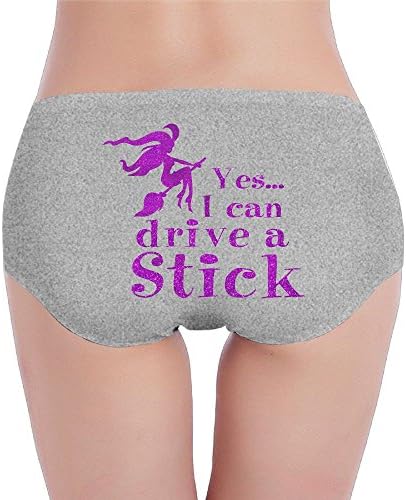 Wrsed Women's Panties Yes, I Can Drive A Stick Seamless Briefs Stretch Cotton Comfort Low Waist Underwear