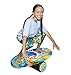 INDO BOARD Original - Bamboo Beach Design - Balance Board Trainer for Fun, Fitness and Sports Training - Surf, Skateboard, Snowboard and More - 30