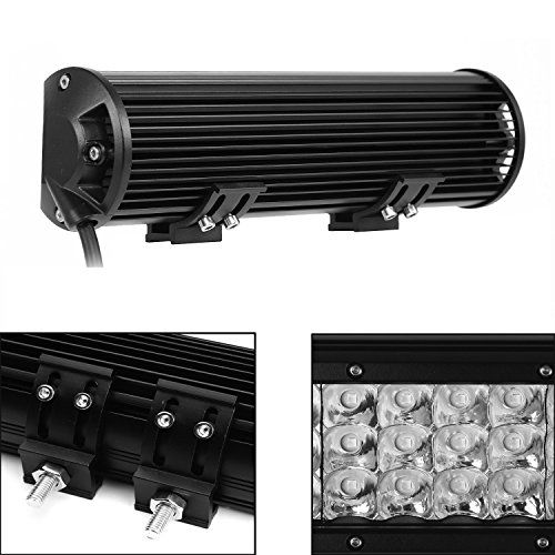 12 Inch 324W LED Light Bar Triple Row Flood Spot Combo Beam Led Driving Lamp Boat Lights Led Off Road Lights for Trucks - Thumbnail 2