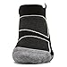 Feetures! Men's Elite Max Cushion No Show Tab, black + Reflector, medium
