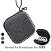 Portable Carrying case for Powerbeats Pro 2019, Full Body Protection case with Anti-Lost & Shockproof, Carabiner with Wrist Strap,The Newest Design for Powerbeats Pro 2019 (Grey)[No Headphones]