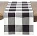 SARO LIFESTYLE Classic Buffalo Plaid Design Cotton Table Runner, 16