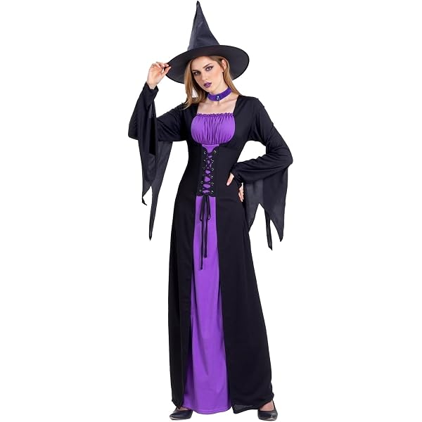 Disfraz De Vampira Para Adulto WIDMANN – Talla L, Color Negro, Estilo Elegante | Vestido De Señora Vampiro Con Botones