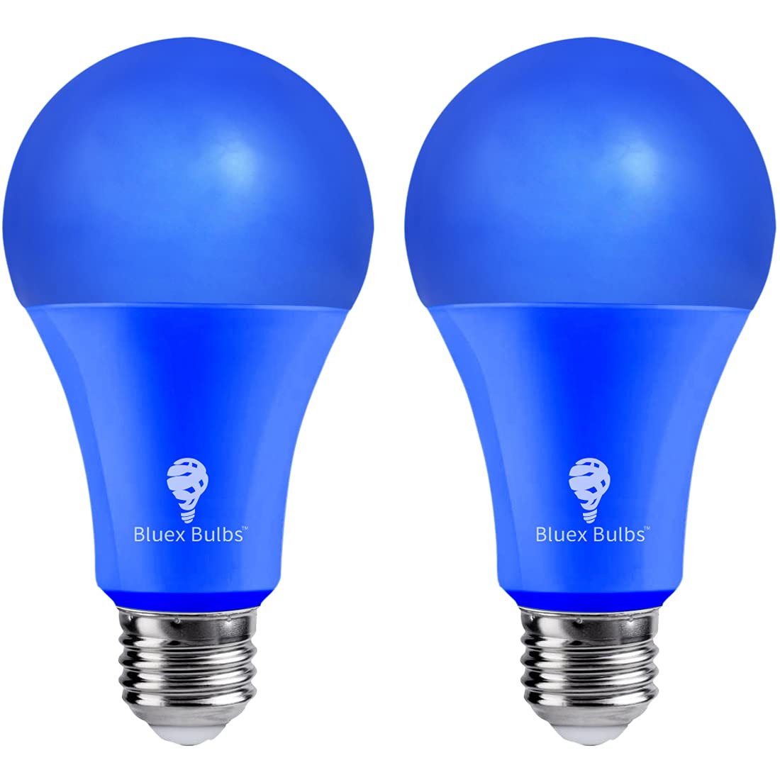 Photo 1 of 2 Pack BlueX LED A21 Blue Light Bulbs - 15W (120Watt Equivalent) - E26 Base Blue LED Bulb, Party Decoration, Porch, Home Lighting, Holiday Lighting, Decorative Illumination