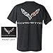 Corvette Men's C7 Logo Flag T-shirt (X-Large, Heather)