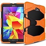 Samsung Galaxy Tab A 10.1 Case(SM-T580),Slim Heavy Duty Shockproof Rugged Case High Impact Resistant Defender Full Body Protective Cover with Screen Protector