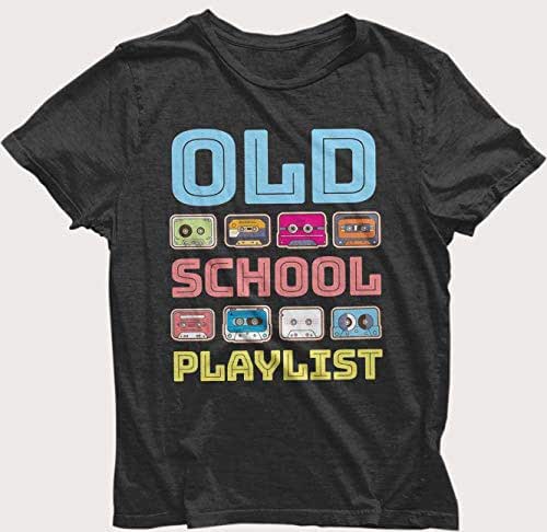 Download Amazon.com: Old School Playlist Cassette Tape T-Shirt, 90s ...