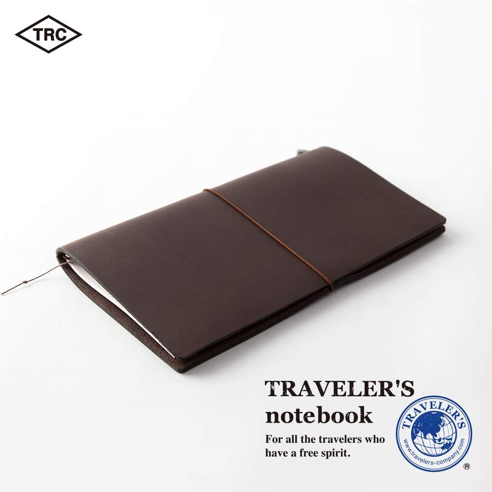 ミドリ(MIDORI) Traveler's Notebook Brown Leather (1.1 LB) by Office 4 All, Tea, レギュラー - Image 4