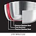 HOMI CHEF Mirror Polished NICKELFREE Stainless Steel 5 Quart Saute Pan & Steamer Insert with Lid (11 Inch, Whole-Clad 3-Ply) - Chef Pan & Chef Steamer - Cookware Set