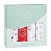aden + anais Calssic Swaddle Baby Blanket, 100% Cotton Mulin, Large 47 X47 inch, 4 Pack, Limited Edition Year of The Dog