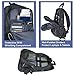 Laptop Backpack w/ USB Charger Port ~ Fits 17 Inch Laptop and Tablet ~ Plentiful Storage with Anti Theft Pocket (Black)