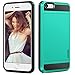 Vofolen Case for iPhone 5S Case iPhone SE Case Impact Resistant iPhone 5 Wallet Case Hybrid Bumper Armor Snap-on Black Soft Rubber Cover Protective Shell Card Holder Slot for iPhone 5 5S SE - Green