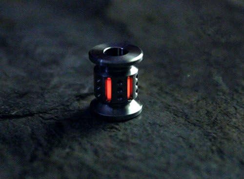 TIKING Titanium Knife Lanyard bead EDC Parachute Cord Pendant Fluorescence Light