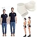 Heel Lift Insoles Silicone High Increase Shoe Inserts Plantar Fasciitis Heel Protector (White)