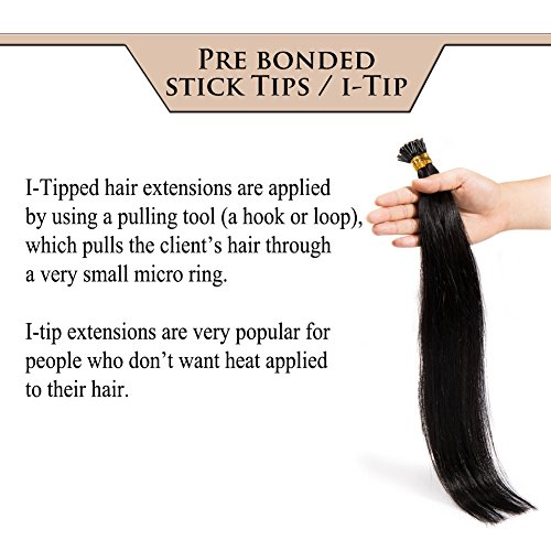 Amazon Com Pre Bonded Cold Fusion Hairpiece I Tip Hand Tied Hair