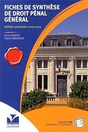 Fiches de synthèse de droit pénal général