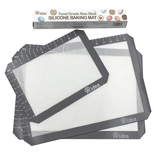 image for Aidea Nonstick Silicone Baking Mat 3-Piece - 11-5/8