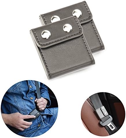 Seatbelt Adjuster,Andul Comfort Universal Auto Shoulder Neck Protector Locking Clip Covers,Vehicle Car Seat Belt Safety Positioner-2 Pack Gray