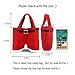 MSQ 6PCS Christmas Decorations Gift Bags Candy Bags Santa Pants Style Lovely Treat Bags for Wedding Holiday New Year Holiday